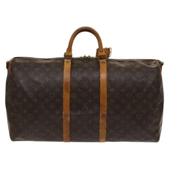 LOUIS VUITTON Monogram Keepall Bandouliere 55 Boston Bag M41414 LV Auth ac3775 - Picture 2 of 16